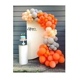 Pastel Turuncu-Ten- Gri Balon 5100 Adet + 5 Mt. Balon Zinciri