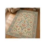 Pastel Vintage Lotus Dokulu Dokuma Taban Halı, 691 Yng 120X180 Cm