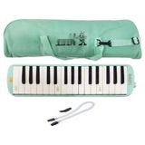 Pastel Yeşil Melodika - 32 Tuşlu Taşıma Çantası İle