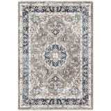 PastelHome Anti-alerjik yıkanabilir kaymaz şönil halı kilim kendinden saçaklı eskitme, modern desen oturma odası, salon, çocuk odası, mutfak, koridor halısı, yolluk (Gri-Bej, 200 x 290 cm)