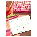 PastelSanat A5 Boyutunda Renkli Haftalık Planlayıcı Planner Bloknot To do List