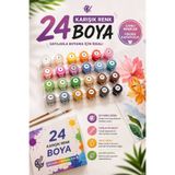Pastelya Extra Fazla Akrilik Boya 24 Renk (AKRİLİK BOYA SETİ : 5ML*24 ADET) ---(Açıklamayı inceleyiniz)---