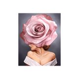 Pastelya Sayılarla Boyama Seti Çerçeveli Kasnaklı Gülün Asaleti 40 x 50 Cm