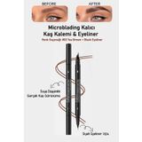 Pastelya Suya Dayanıklı Çatal Uçlu Kaş Kalemi – 2’si 1 Arada Microblading Etkili Eyeliner & Kaş Kalemi