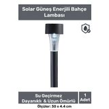 Pastimore Kablosuz Su Geçirmez Dayanıklı Şık Solar Güneş Enerjili Bahçe Lambası Plastik Saplama 30CM 1 Adet