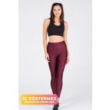 Pastimore Kadın Konforlu Yeni Sezon Sporcu Modeli Yazlık Spor Taytı Fitness Gym Training Parlak Spor Tayt