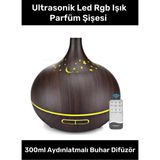 Pastimore Premium Şık Ultrasonik LED Rgb Işık Parfüm Şişesi Ev Araba Aromatik Hava Nemlendirici 300ML