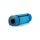 Pastimore Taşıma Askılı Konfor Modeli Çift Taraflı Kaymaz Yoga Meditasyon Minderi 16MM Mat - Mavi