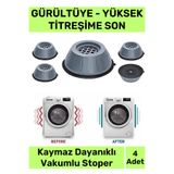 Pastimore Yeni Üretim Gürültü Engelleyici Titreşim Önleyici Kauçuk Çamaşır Bulaşık Makinesi 4 Adet Ayak Pedi