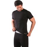 Pastimost Termal Sauna Kısa Kol Erkek Atlet - Siyah