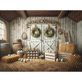 Pastoral Bahar Temasıyla Renkli Yumurta Arka Plan - 200X150CM, Stüdyo Fonu