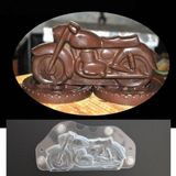 Pastry Planet 3D Motorsiklet Şeffaf Çikolata Kalıbı - Beyaz