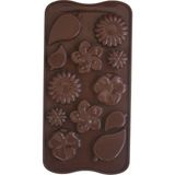 Pastry Planet Ince Çiçek Yaprak Silikon Çikolata Kalıbı