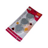 Pastry Planet Kalp Tartolet Kalıbı 3'lü
