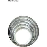 Pastry Planet Metal Yıldız Kardanadam Düz Volovan / Kurabiye Kalıbı 6 Adet - 60 Adet