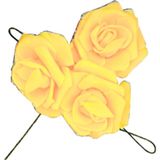 Pastry Planet Pasta Üstü Gül Süs 25 Adet (Sarı)