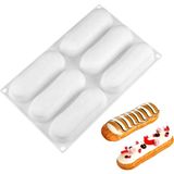 Pastry Planet Profesyonel 6 Lı Ekler Silikon Pasta Kek Kalıbı