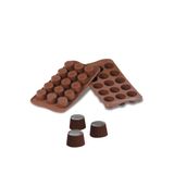 PASTRY PLANET Silikon Çikolata Kalıbı Jelibon / Tırtıklı Yuvarlak Desenli