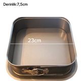 Pastry Planet Teflon Kelepçeli Kare Kek Kalıbı