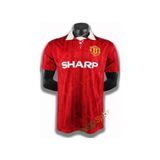 Pasxaspor Nostalji Manchester United 92/93 Sezonu Iç Saha Retro Forma Modeli - Kırmızı