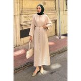 Pat Detaylı Elbise Taş - Standart