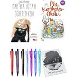 Pat Karikatür Okulu ve Martıya Uçmayı Öğreten Kedi 2'li Set - Kalem