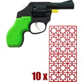 Pat Pat Mantar Tabancası 10 Paket Kapsül 1440 Adet Mantar Yeşil