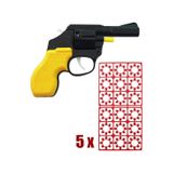 Pat Pat Mantar Tabancası 5 Paket Kapsül 720 Adet Mantar Sarı
