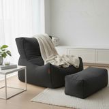 Patara Home 2'li Velvet Model Armut Koltuk& Kaymaz Taban Koltuk % Oyuncu Koltuğu - Antrasit