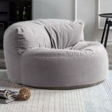 Patara Home Mila Modell Puff & Armut Koltuk 2'li Relax Koltuk - Gri