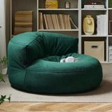 Patara Home Mila Modell Puff & Armut Koltuk 2'li Relax Koltuk - Koyu Yeşil