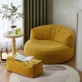 Patara Home Mila Modell Puff & Armut Koltuk 2'li Relax Koltuk - Sarı