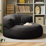 Patara Home Mila Modell Puff & Armut Koltuk 2'li Relax Koltuk - Siyah