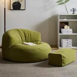 Patara Home Mila Modell Puff & Armut Koltuk 2'li Relax Koltuk - Yeşil