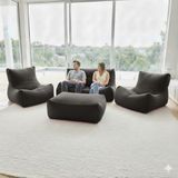 Patara Home Velvet Comfort Legom Çok Amaçlı Koltuk Seti - Antrasit