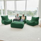 Patara Home Velvet Comfort Legom Çok Amaçlı Koltuk Seti - Koyu Yeşil