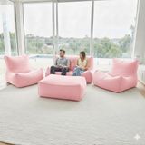 Patara Home Velvet Comfort Legom Çok Amaçlı Koltuk Seti - Pembe