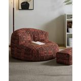 Patara Home Vintage Turkish Mila Puff Vintage Armut Koltuk - Kırmızı