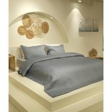 Patara Mavi Çok Amaçlı %100 Pamuk Çift Kişilik Yatak Örtüsü 240x250 7504A - Krem - 240 x 250 cm