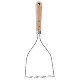 Patates ezici, paslanmaz çelik-kayın, 30 cm