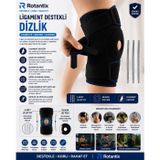“Patella ve Ligament Destekli Dizlik” “Menisküs ve Çapraz Bağ Desteklii ” “Ayarlanabilir Ortopedik Diz Korsesi” yanlardan destekli dizlik
