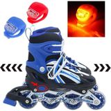 Paten Işıklı Boy Ayarlanabilir Alüminyum Gövde 2 Fonsiyonlu Çocuk Alıştırma Pateni LED Işıkı - --
