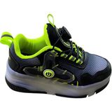 Paten Tekerlekli Işıklı Spor Ayakkabı - Yeşil - Siyah - 33