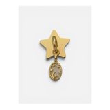 Pater Paulie Gold Zirkon Taşlı Ay Yıldız Desenli Mineli Telefon Charm