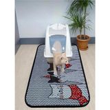 Pati Cool 60X120 Büyük Boy Kedi Kumu Wc Önü Paspas – Pati Desenli Elekli Tuvalet Önü Paspas Xxl - 60 x 120 cm - Renkli