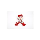 Pati Desenli Dokuma Köpek Boyun Tasması 3 Cm X 36-60 Cm Kırmızı