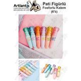 Pati Fosforlu Kalem 1 Paket 6 Renk Sevimli Pati Figürlü İşaret Kalemi Mini 6 Lı Fosforlu Kalem