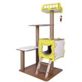 Pati Homes Kedi Tırmalaması Sarı Katlı Kedi Evi