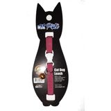 Pati Yavru Köpek ve Kedi Boyun Tasması (Ayarlanabilir) (Düz Fuşya)