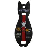 Pati Yavru Köpek ve Kedi Boyun Tasması (Ayarlanabilir) (Düz Kırmızı)